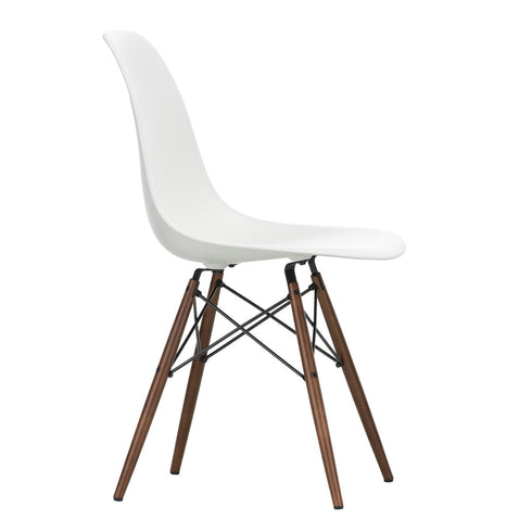 Cadeira Eames em Plástico DSW / Base dark maple